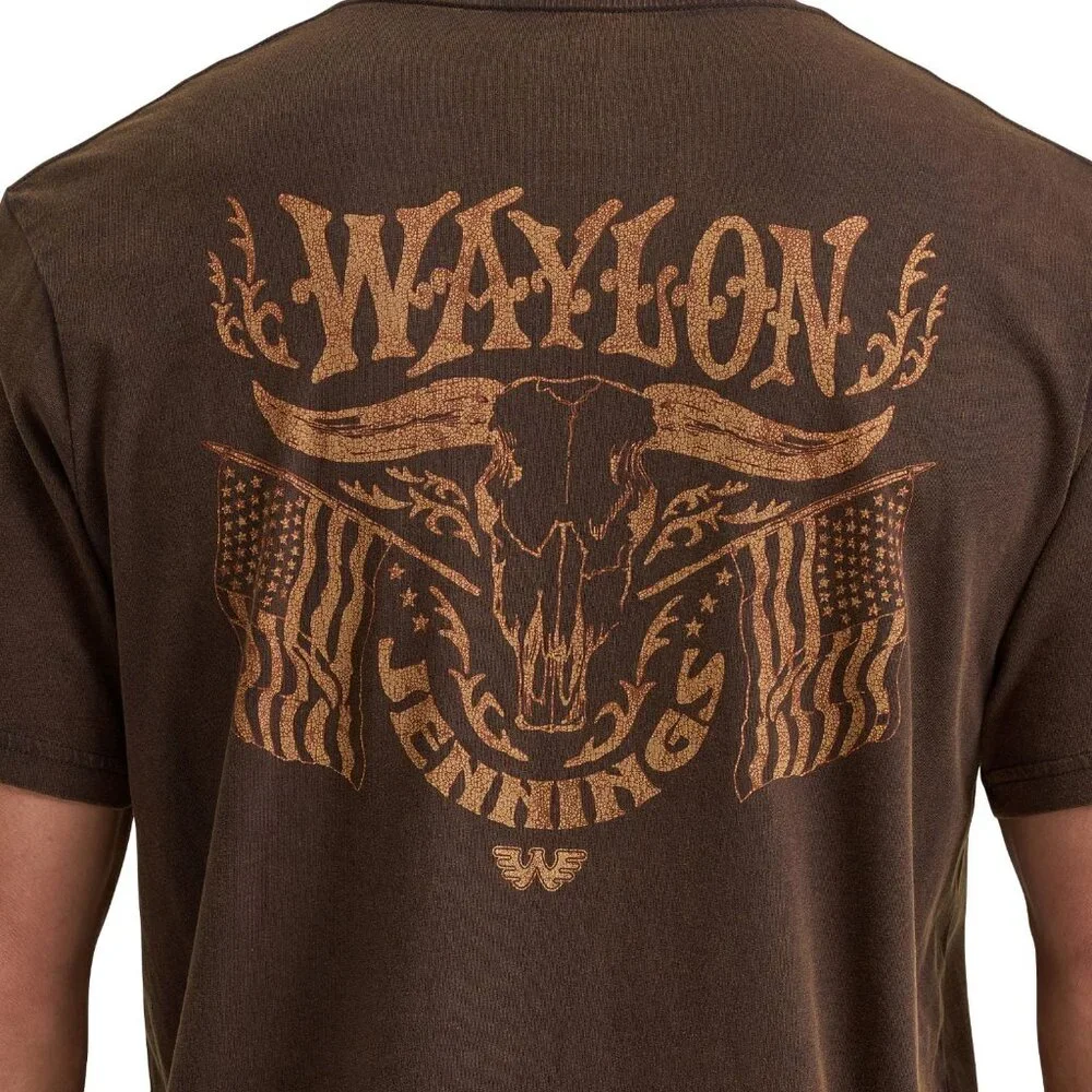 Men's Waylon Jennings Ramblin Man 1974 Tour Graphic T-Shirt Wrangler Sz XL/2X/3X - Picture 5 of 5